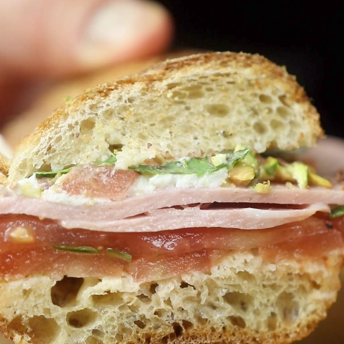 Pistachio & Mortadella Panino