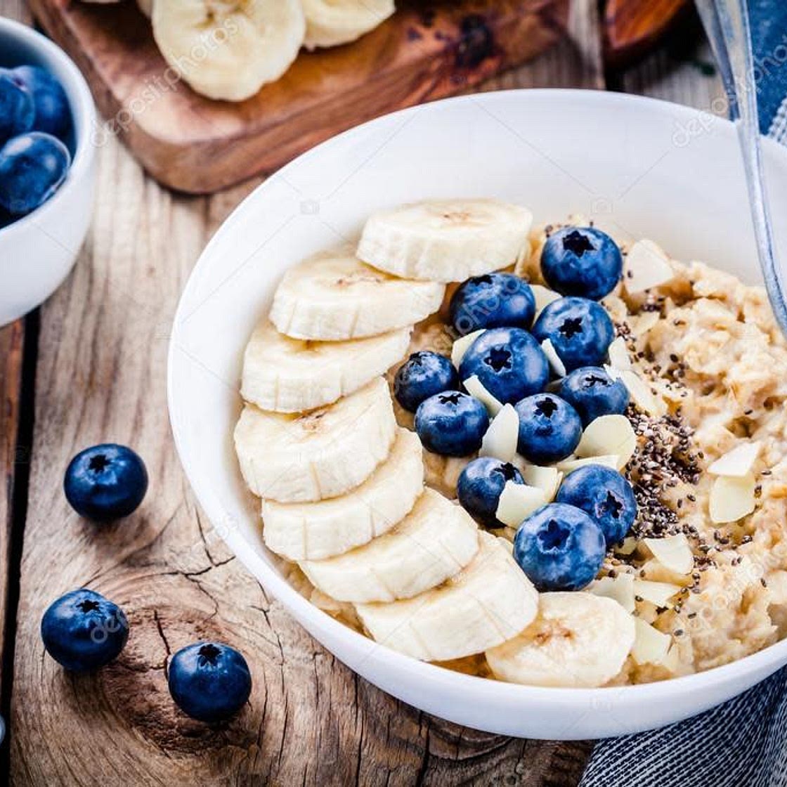 Porridge Mirtilli Banane