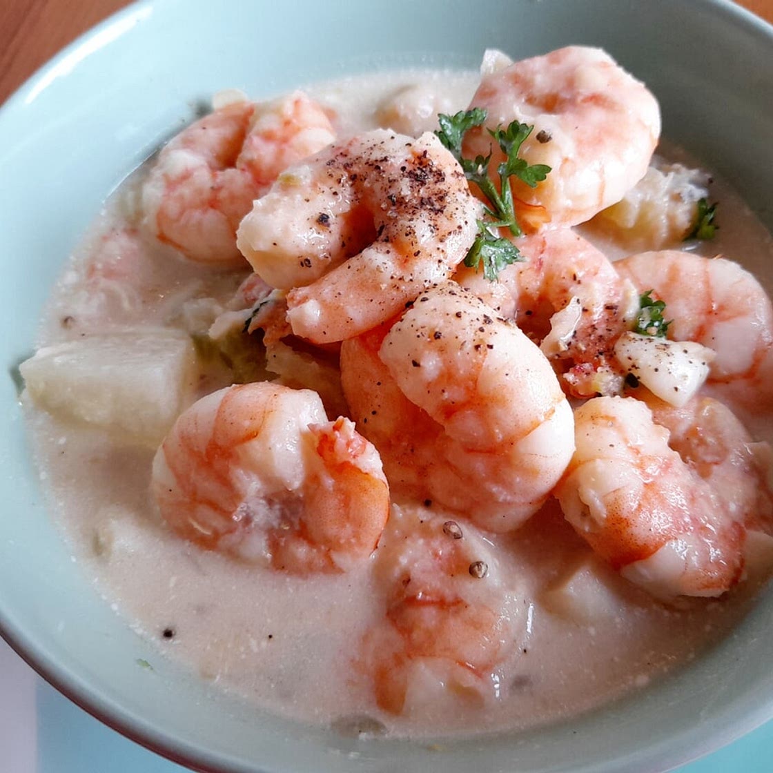 seafood chowder shared by ChelseaRiz on We Heart It