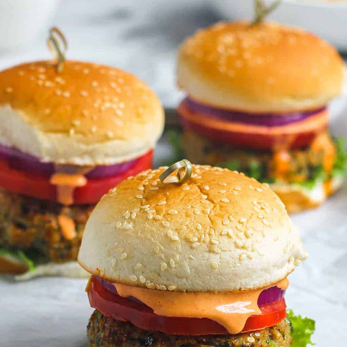 Masala Veggie Burgers