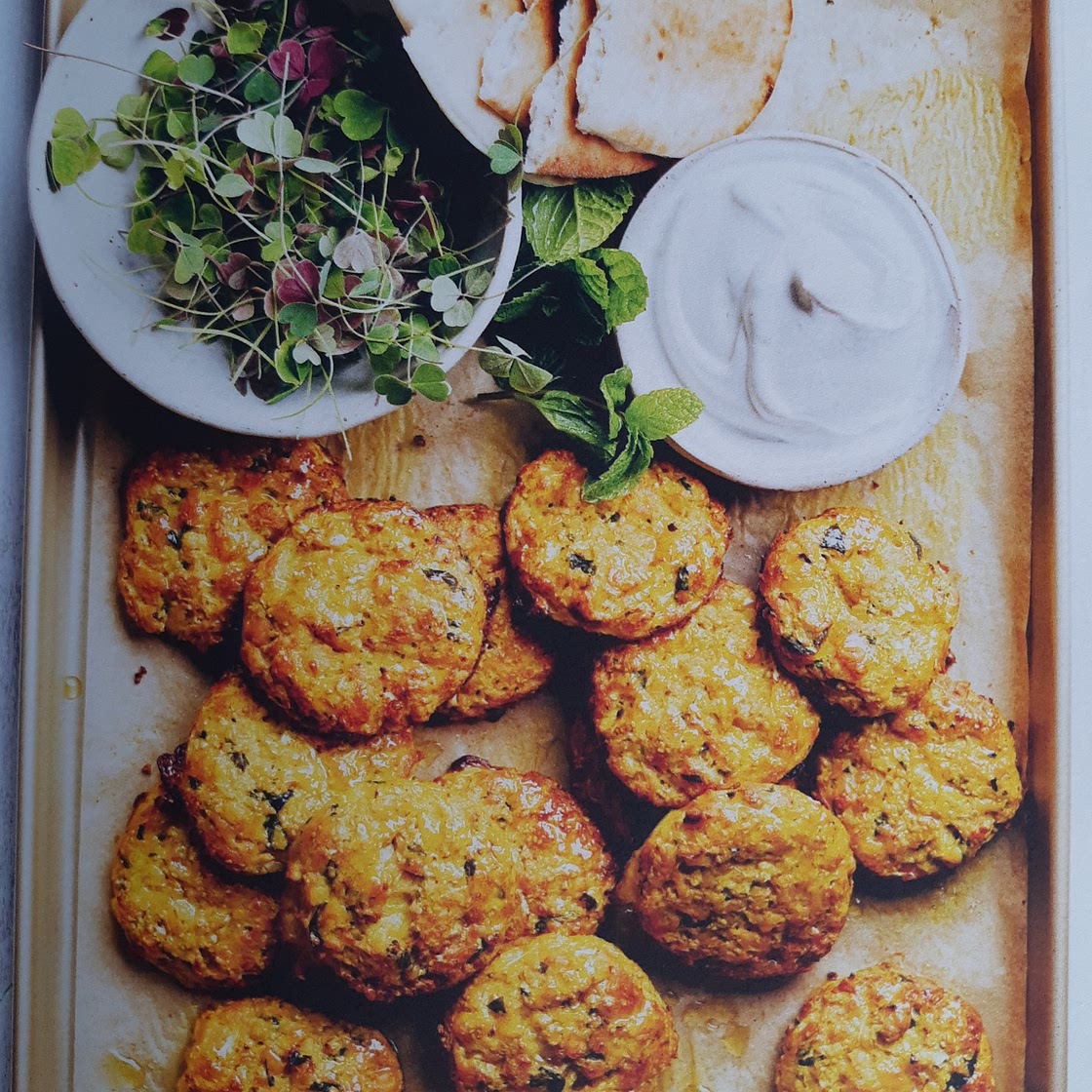 Kikkererwten-bloemkoolfritters