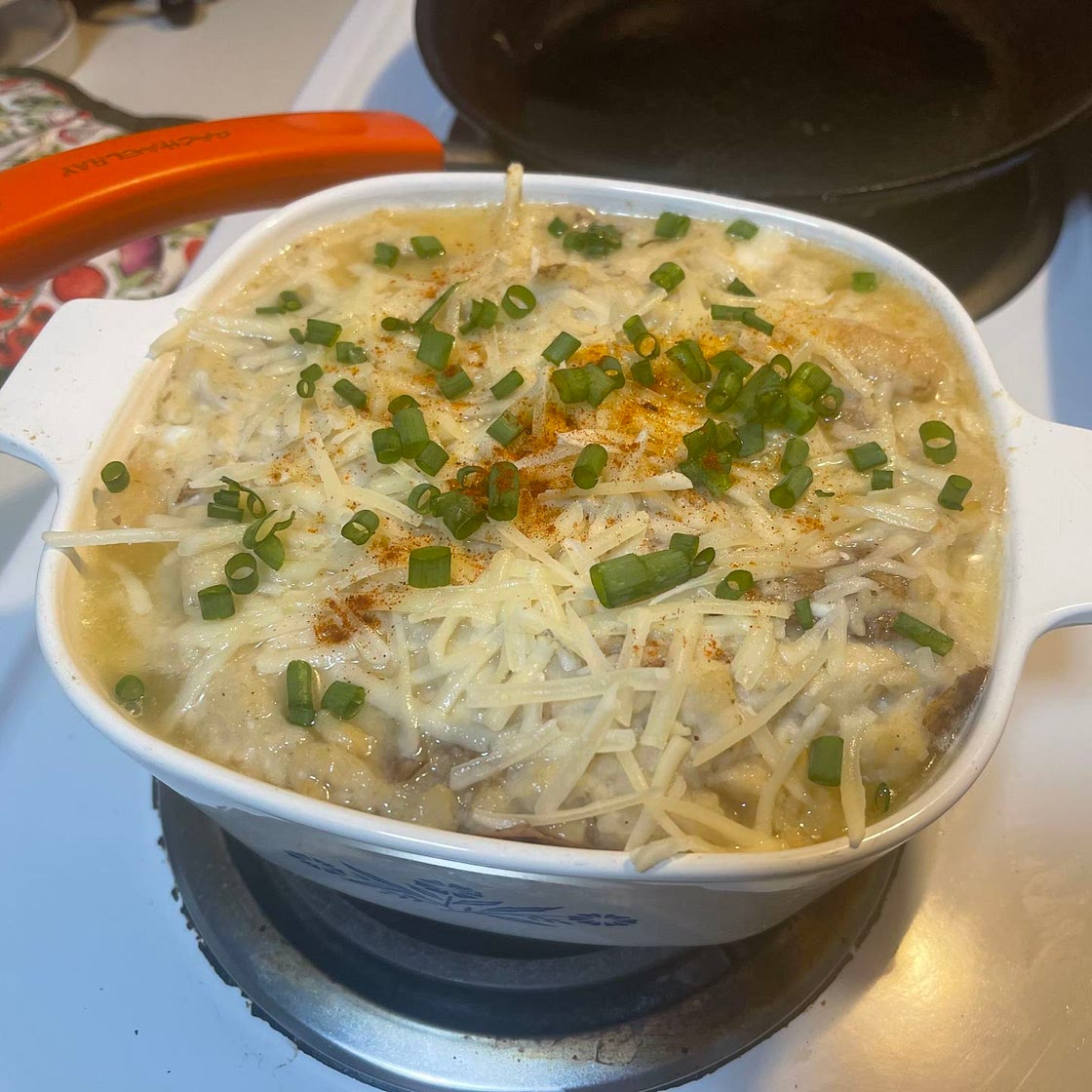 Creamy Baked Mashed Potatoes (vegan)