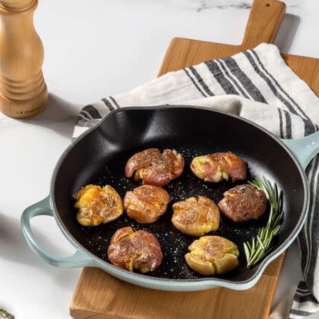 Herbes de Provence Crispy Smashed Potatoes