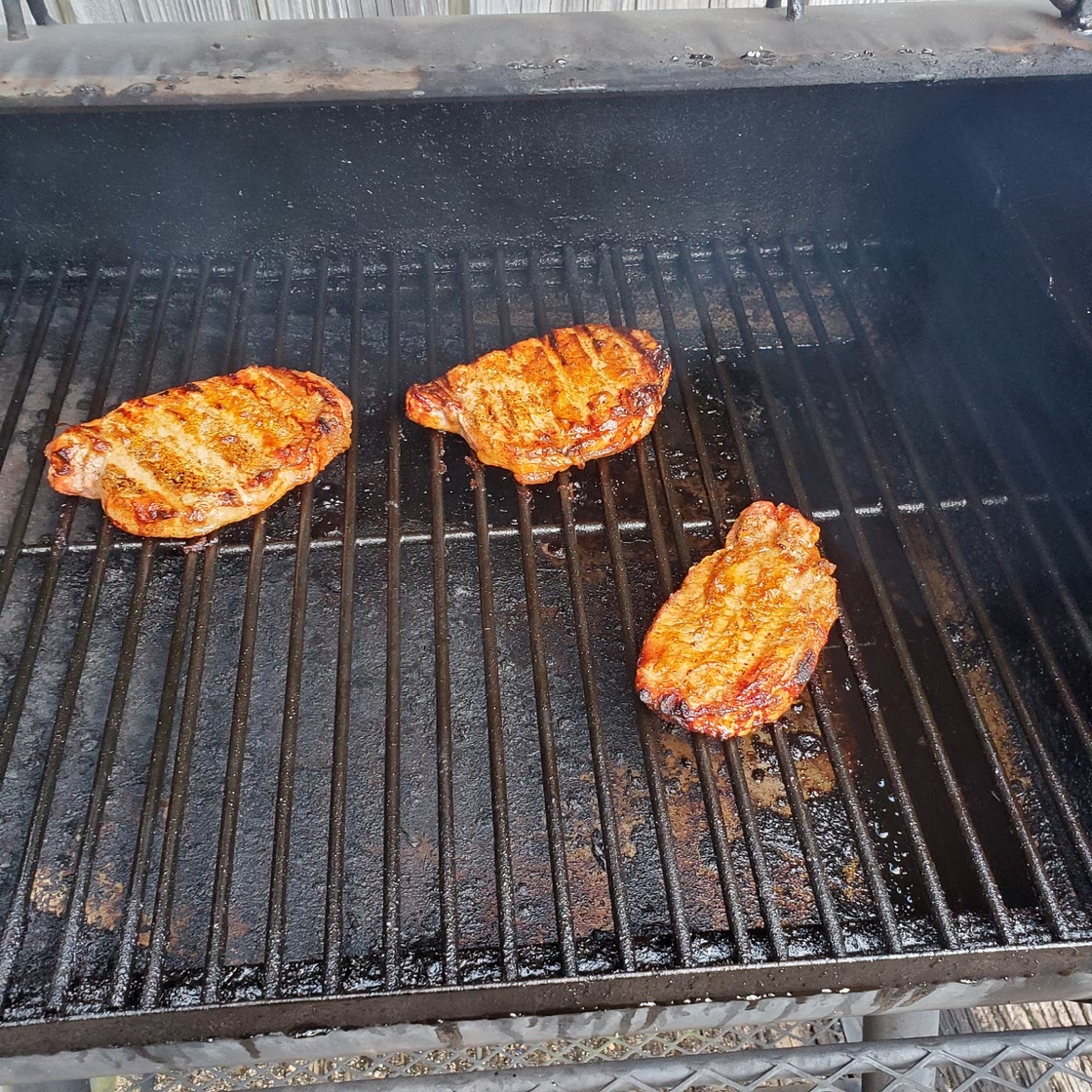 Smokey paprika and lemon pork chops (low sodium)
