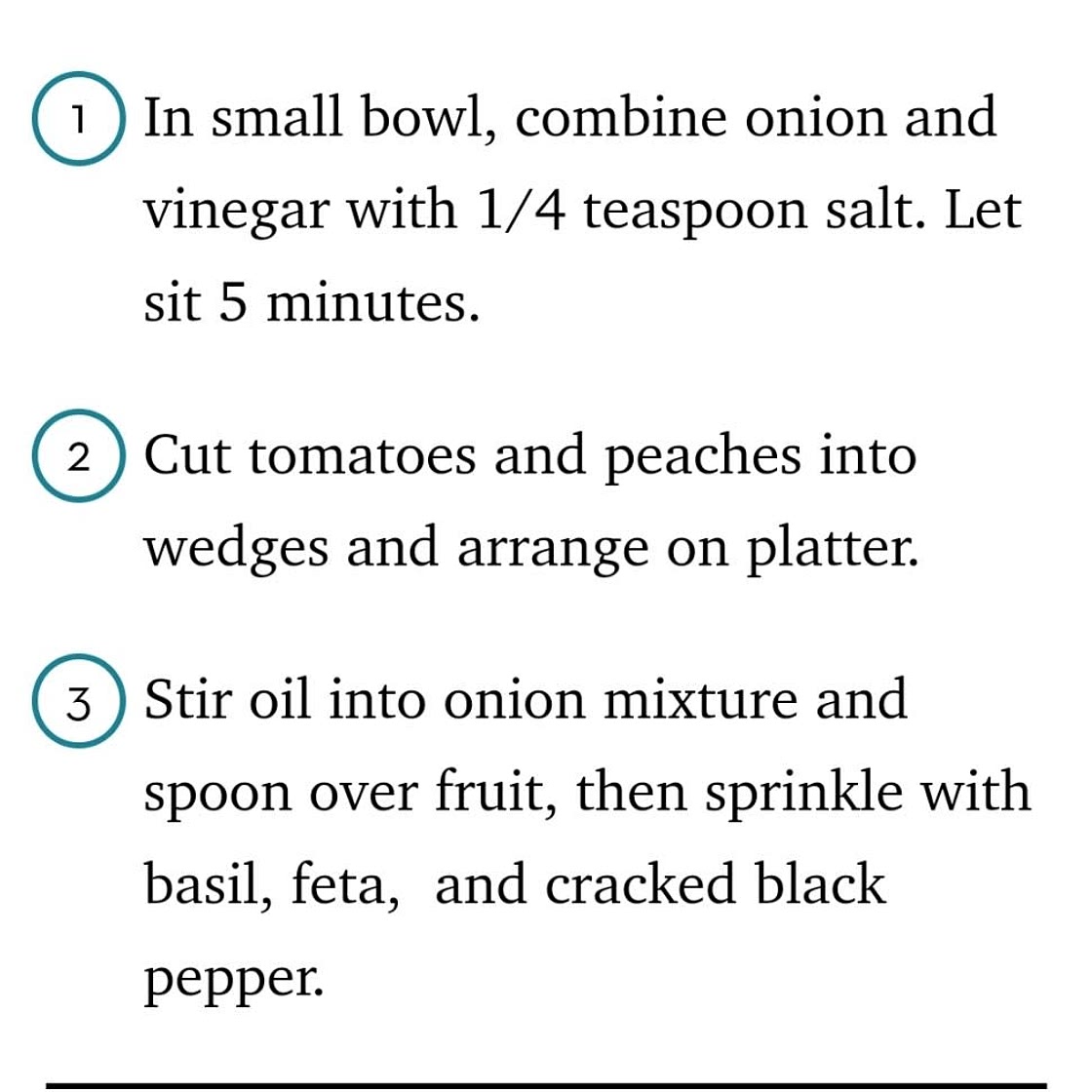 Tomato, Peach, and Basil Salad