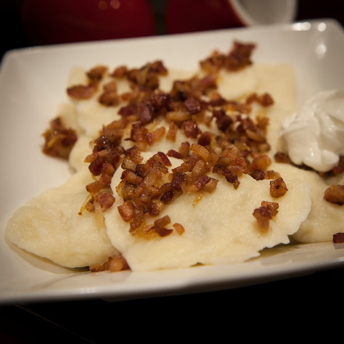 Lithuanian dumplings (koldunai)