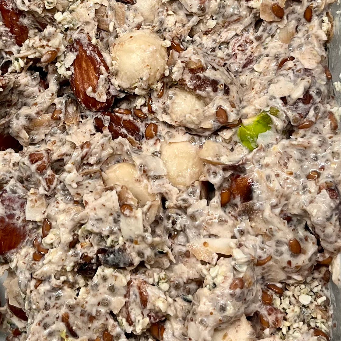 high fiber Keto “oatmeal”