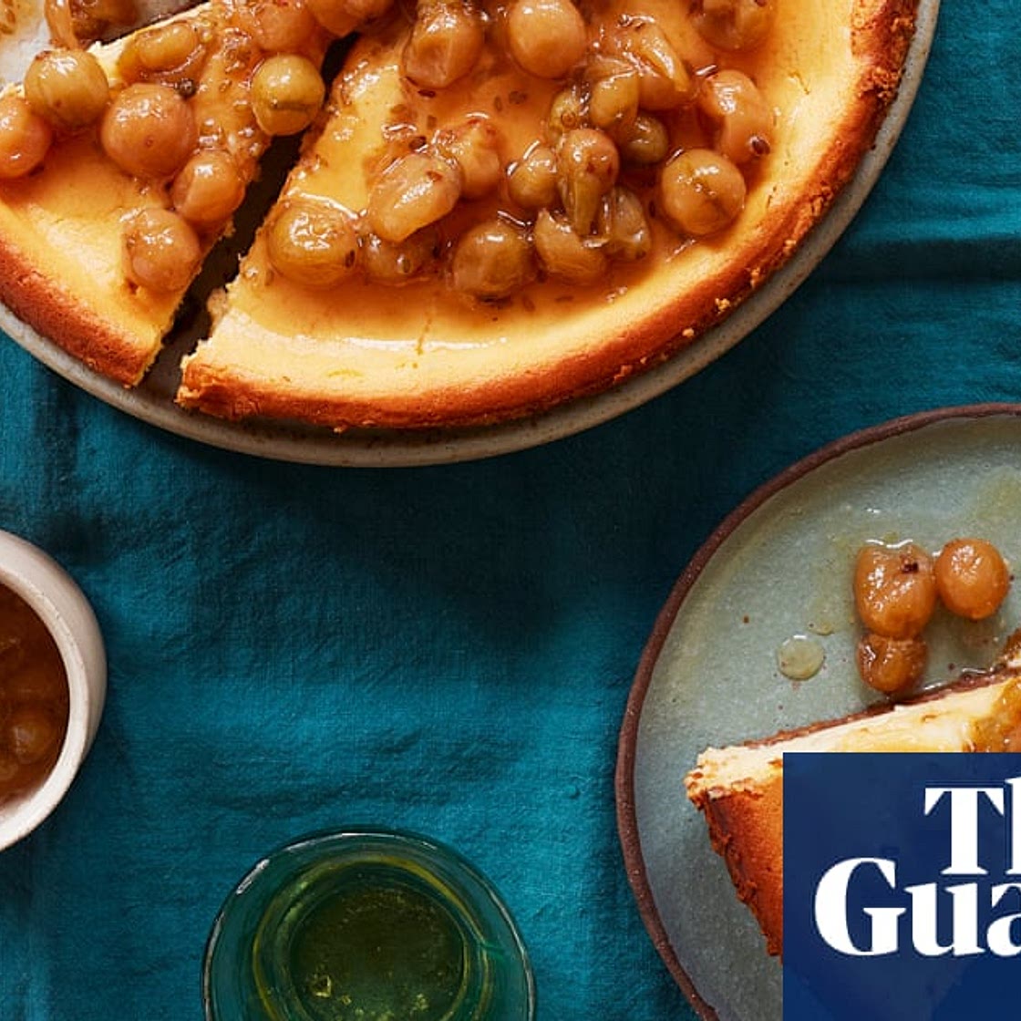 Thomasina Miers’ recipe for baked Mexican cheesecake with gooseberry and elderflower compote | The new flexitarian