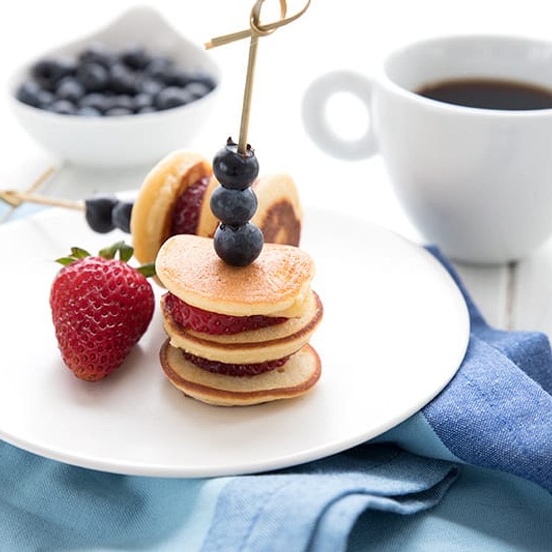 Mini Keto Pancake Skewers