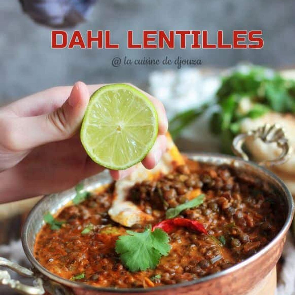 Dahl de lentilles facile, Délicieux curry indien sans viande