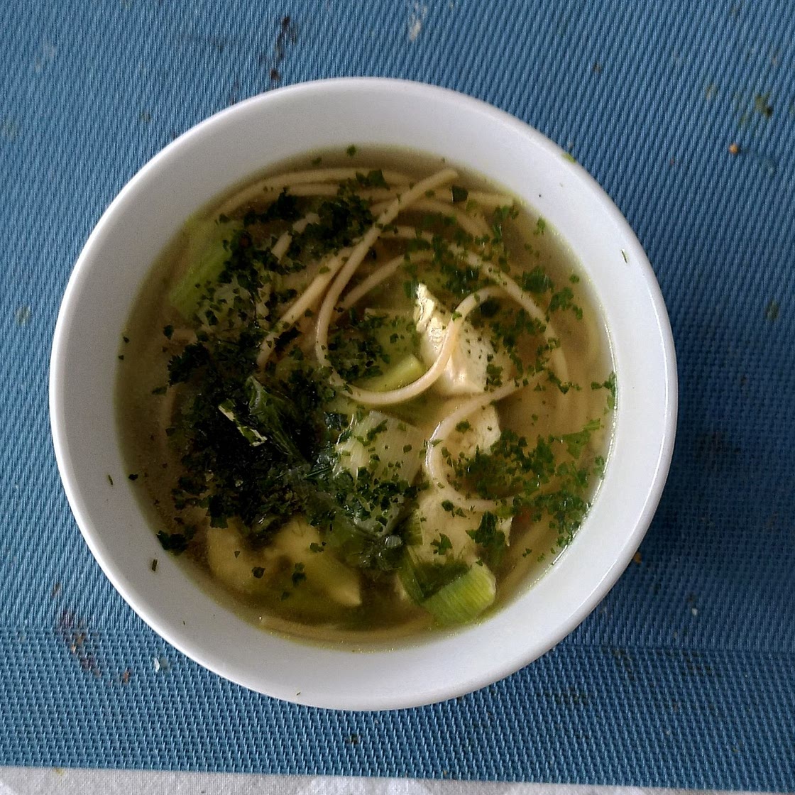 Soupe de poulet aux legumes