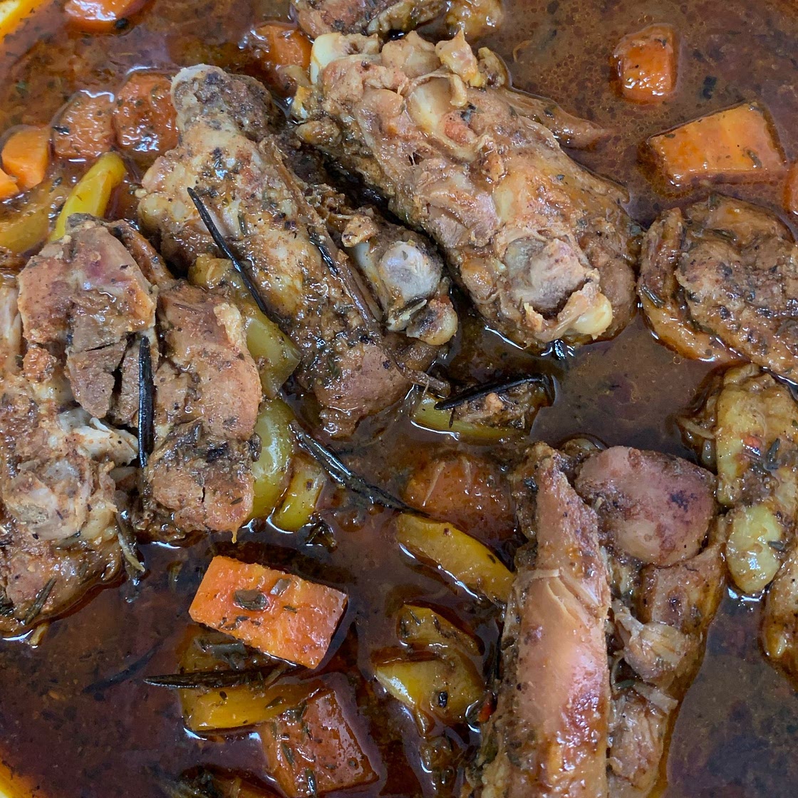 Brown Stew Chicken (Cayman Style)