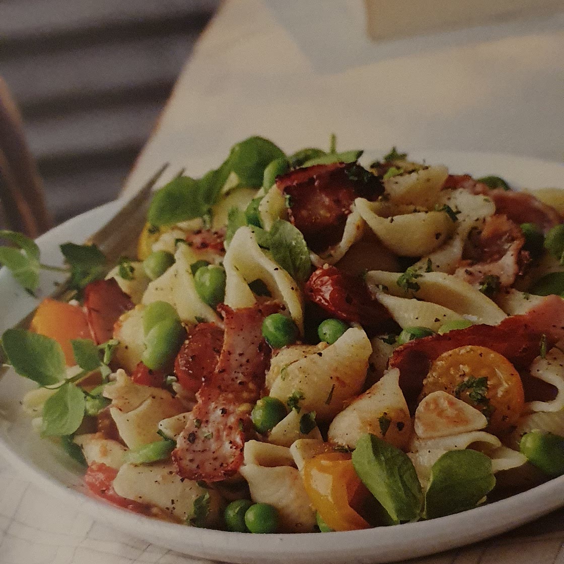 Bacon and roast tomato pasta