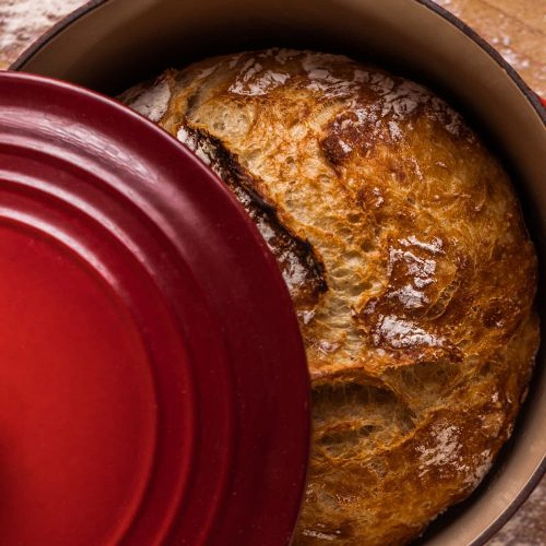 No Knead Artisan Bread - Frugal Fit Mom