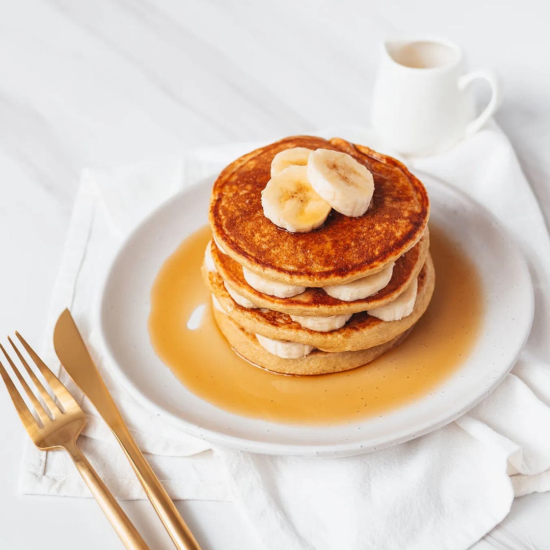 Banana Oatmeal Pancakes