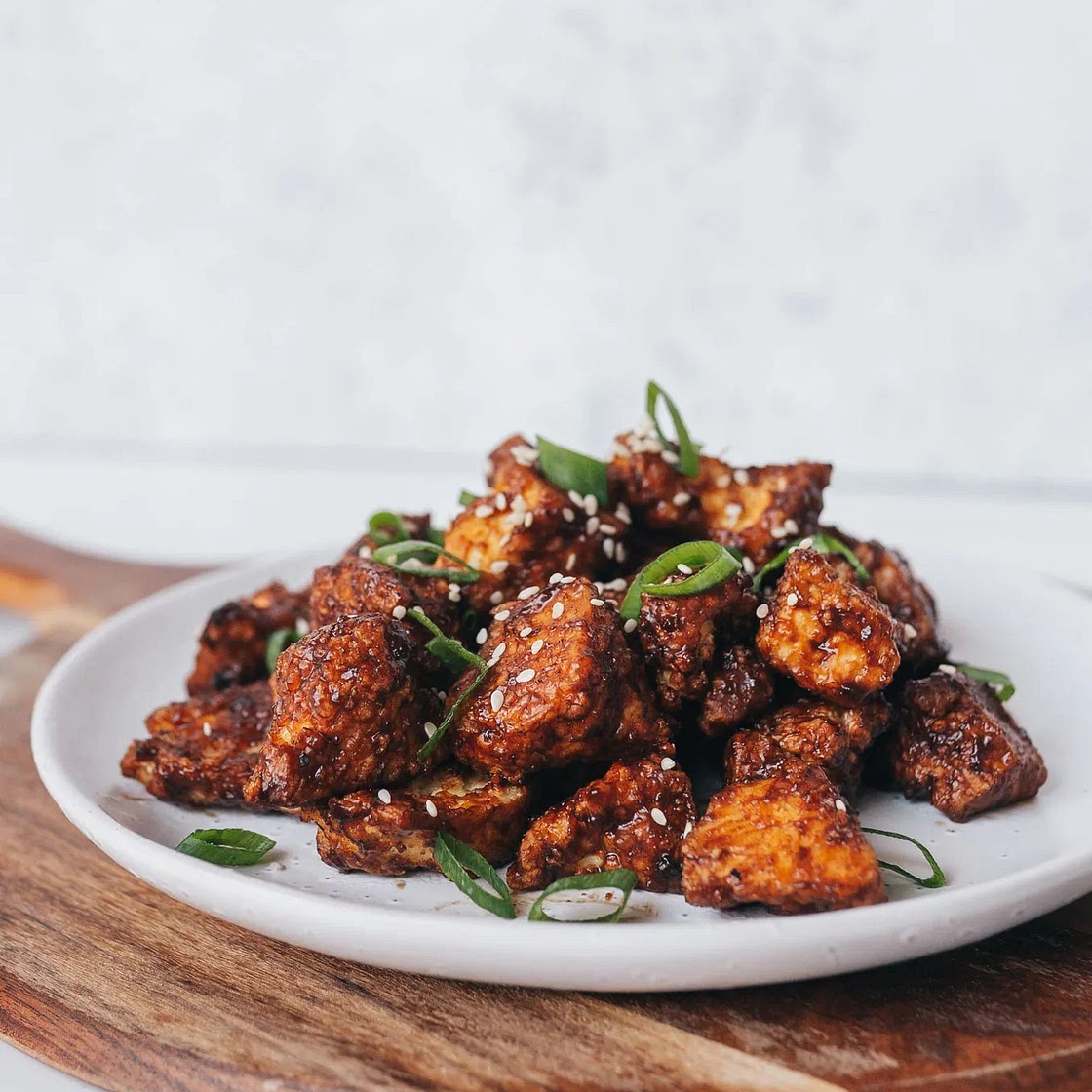 Sticky Garlic Tofu