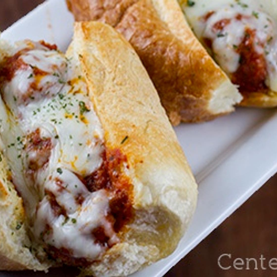 Garlic Bread Meatball Subs
