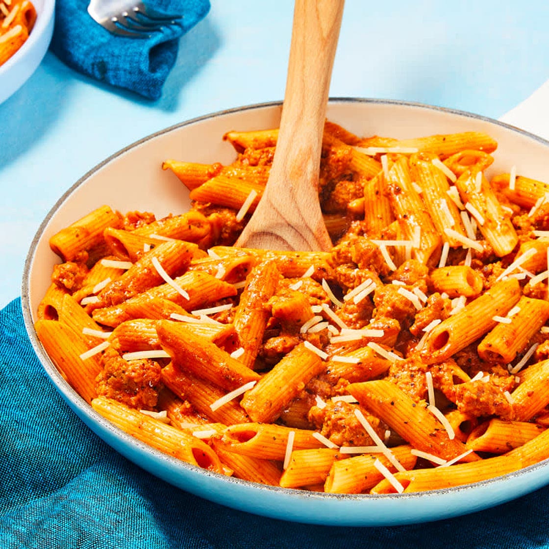 Turkey Bolognese Pasta Skillet