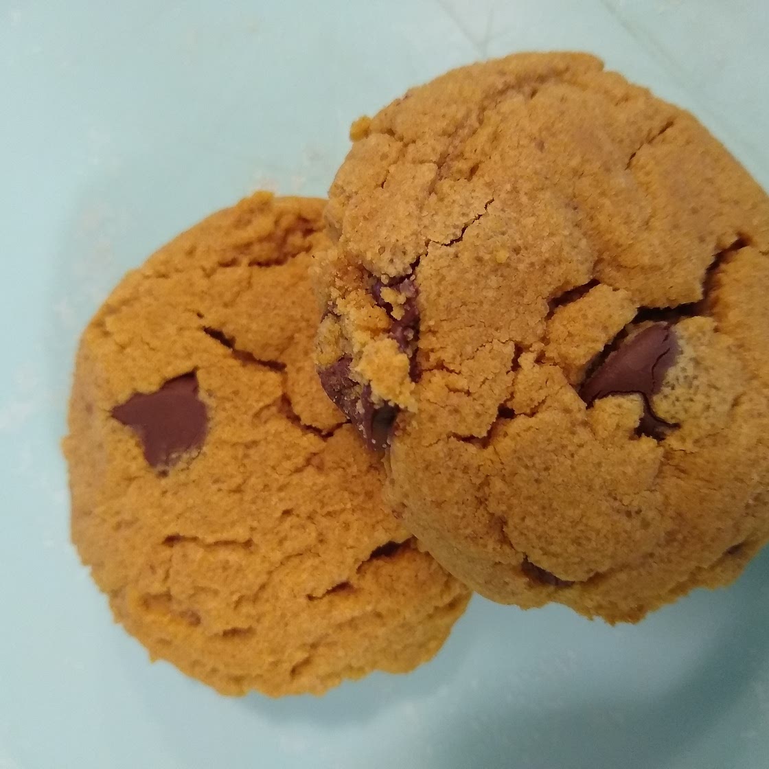 Flourless Peanut Butter Chocolate Chip Cookies