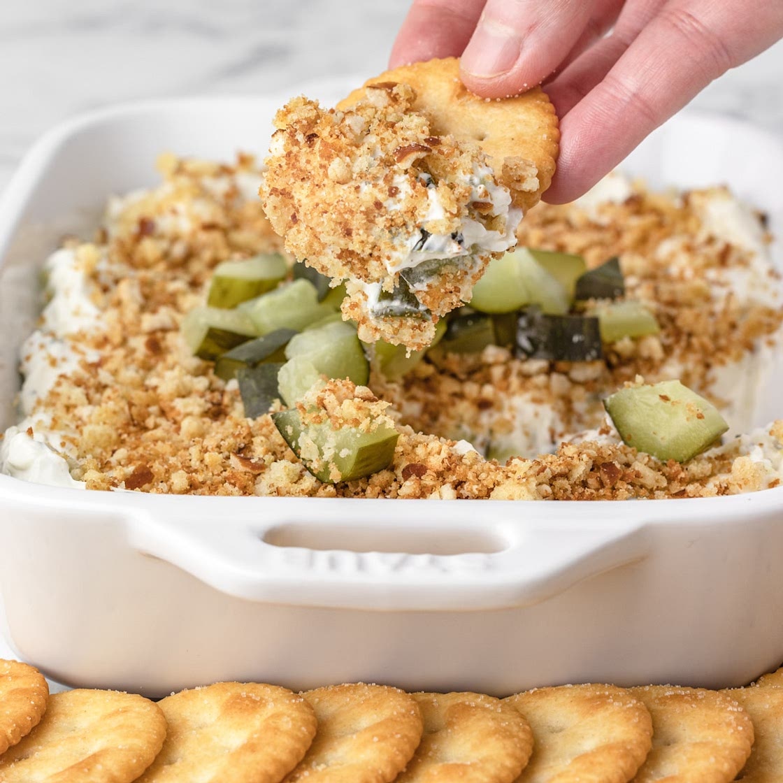 Fried Dill Pickle Dip