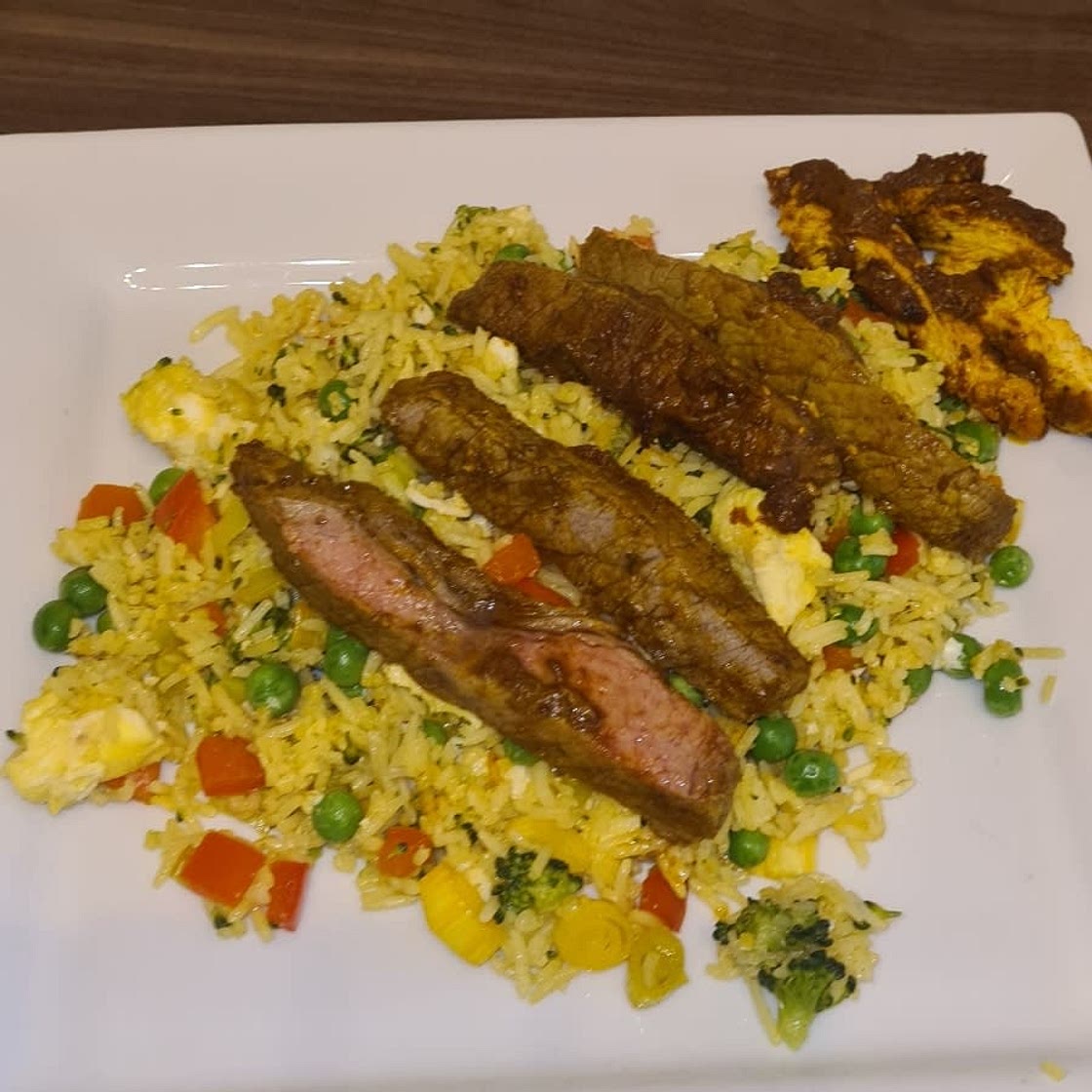 Red curry beef with cauliflower rice recipe