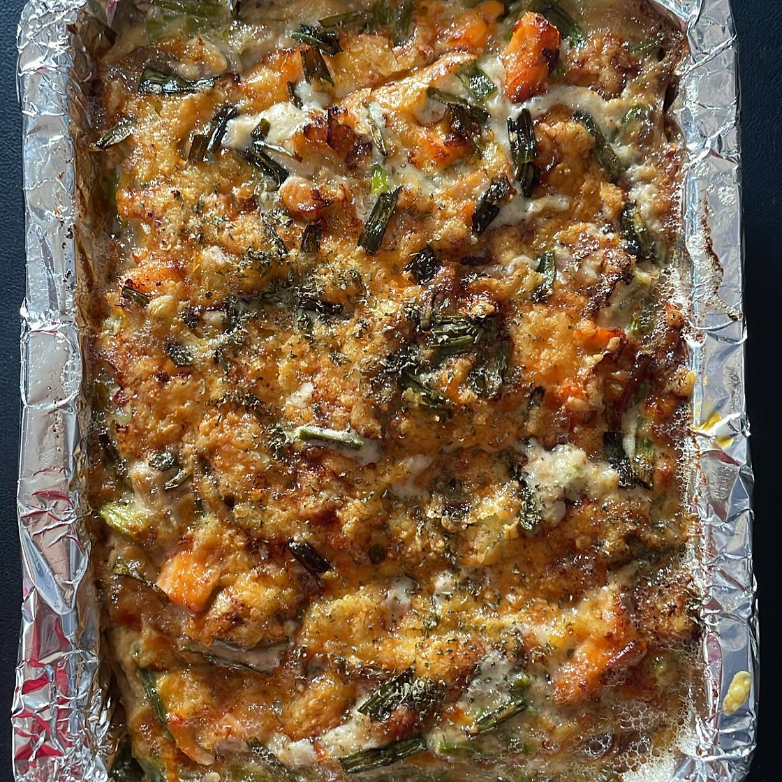 Salmon Baked Rice