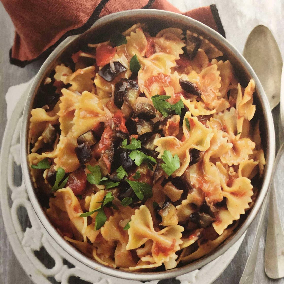 One pot pasta aux aubergines