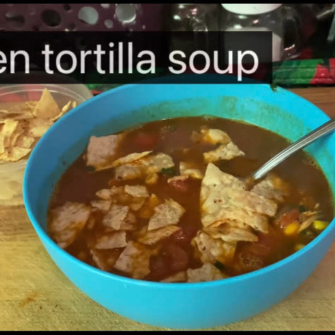 Chicken tortilla soup 