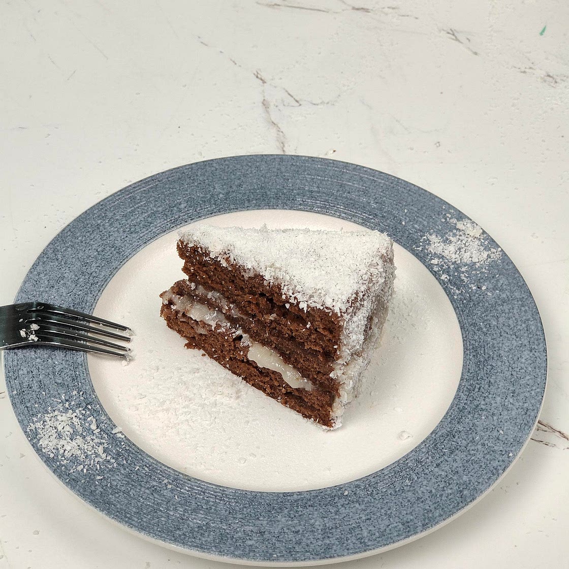 Chocolate Coconut Snow Mountain Cake
