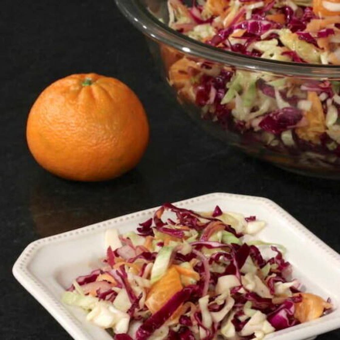 Citrusy Cabbage Carrot Salad
