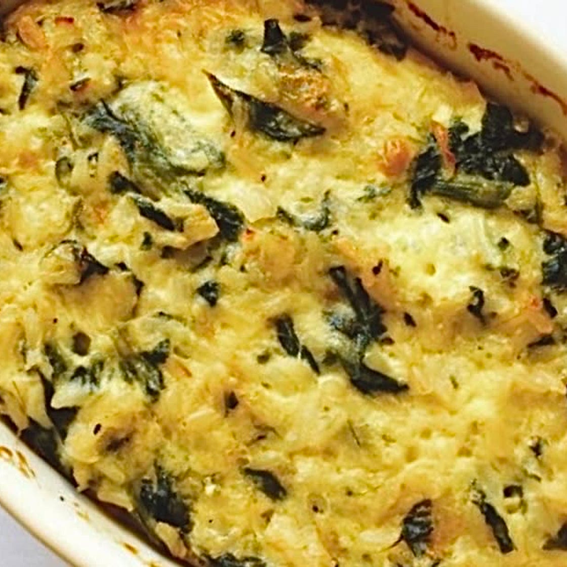Potato & ﻿Spinach Casserole