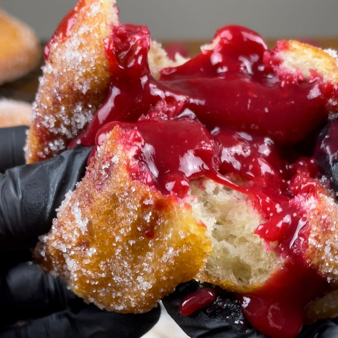 Raspberry Doughnuts