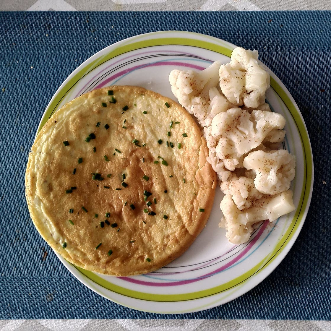 Omelette au chou fleurs