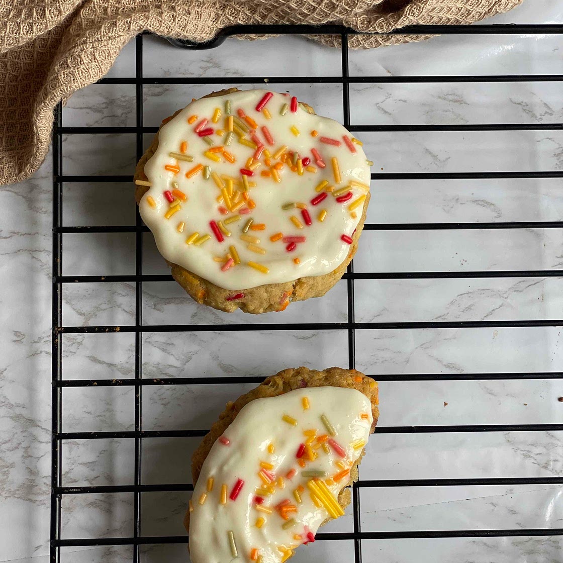 Low calorie birthday cake cookie
