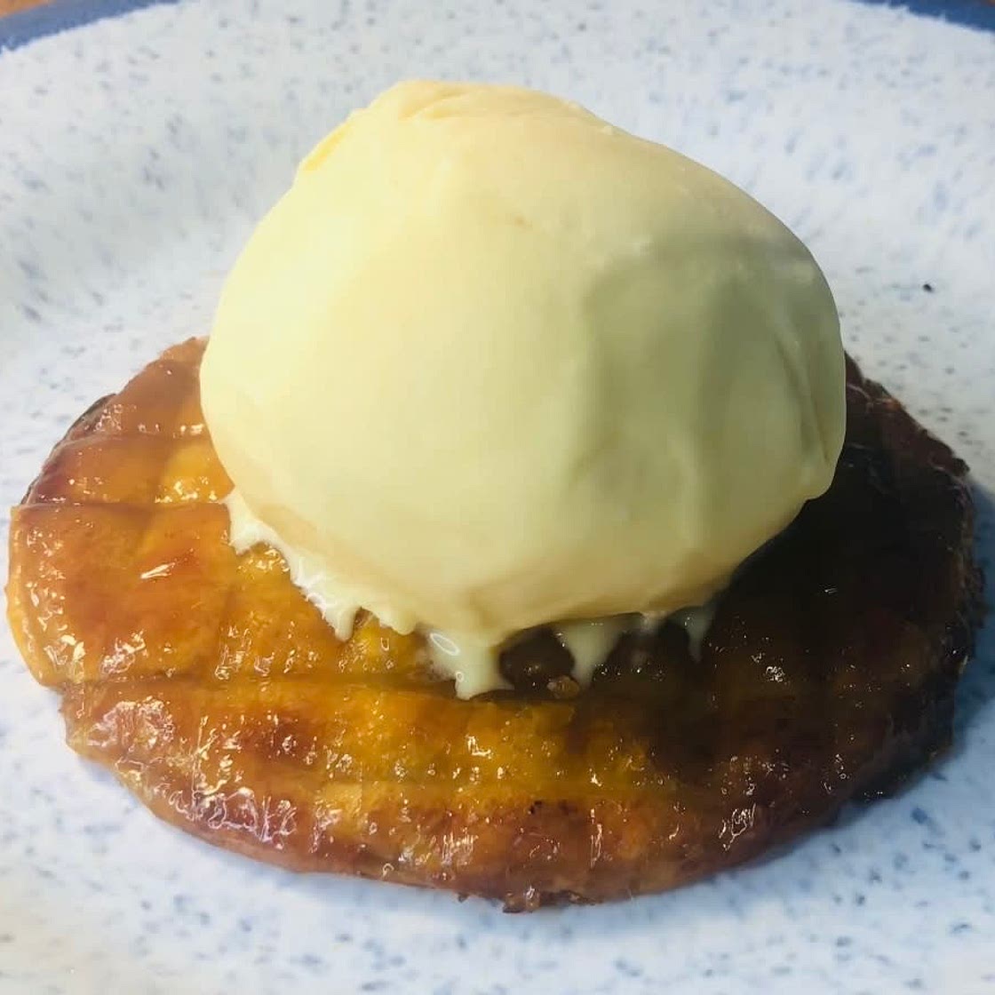 Caramel Bread Waffles 