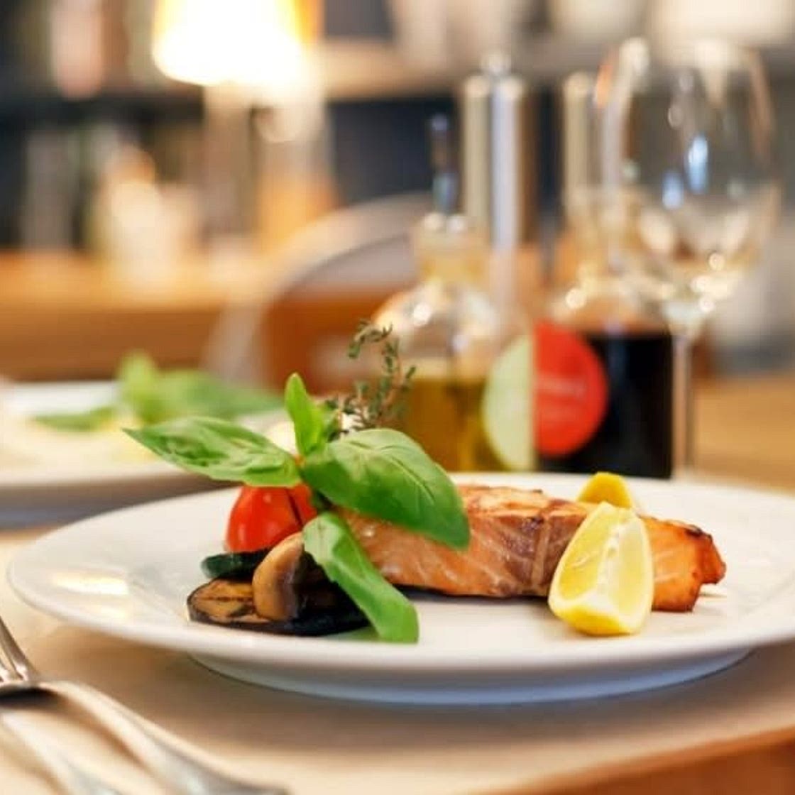 Meal at a restaurant