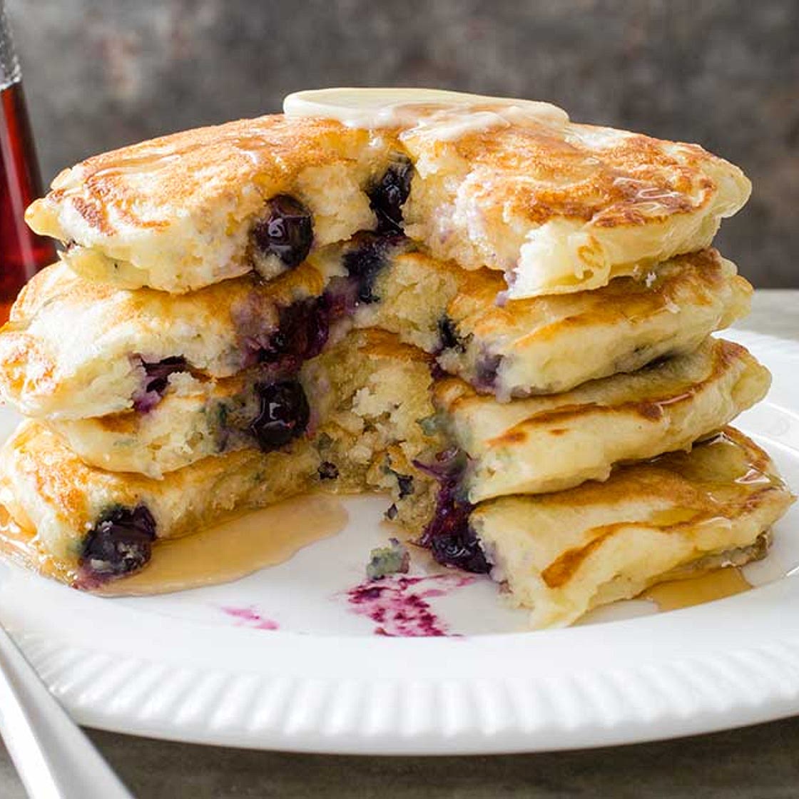 Anytime Fluffy Blueberry Pancakes