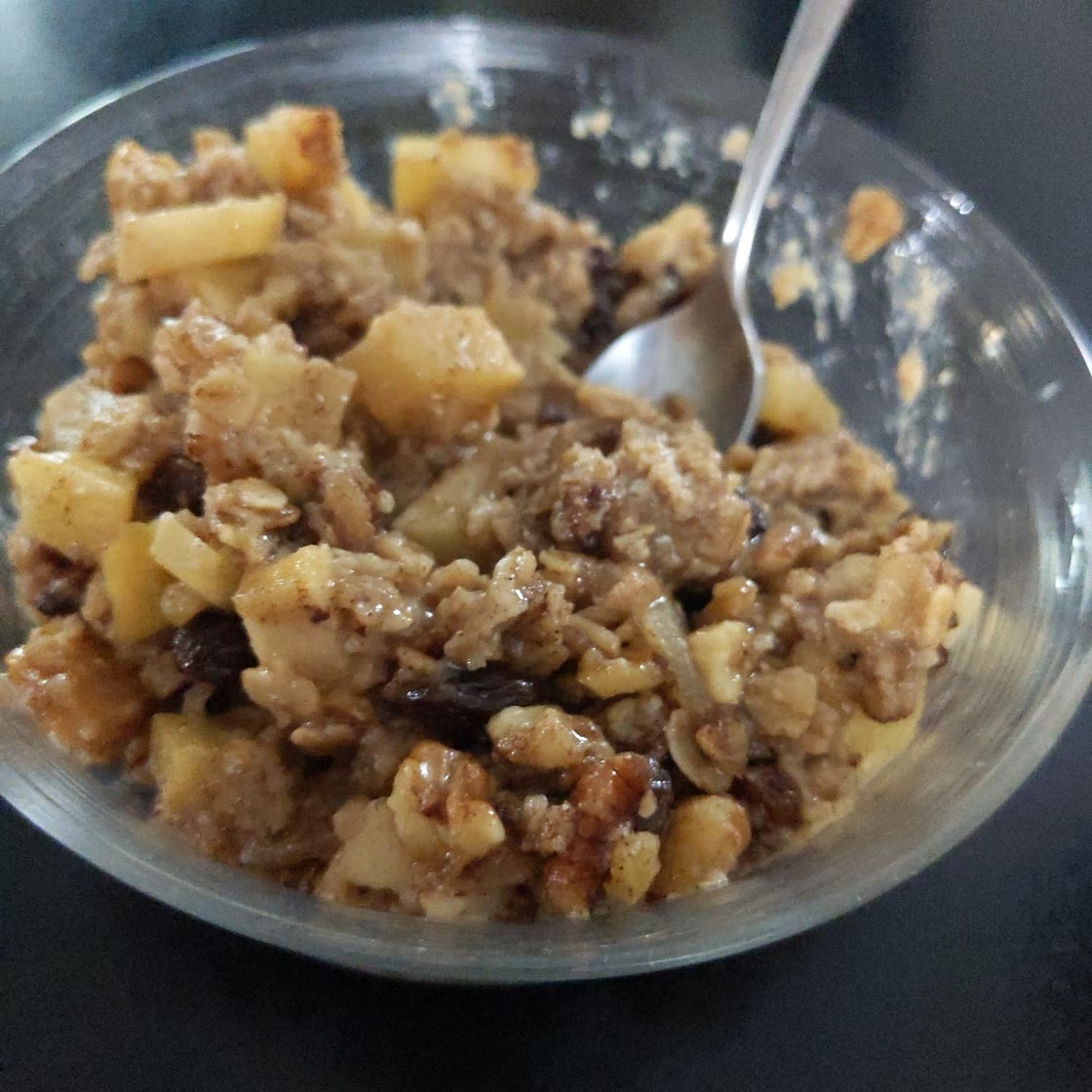 Amish-Style Baked Oatmeal with Apples, Raisins & Walnuts