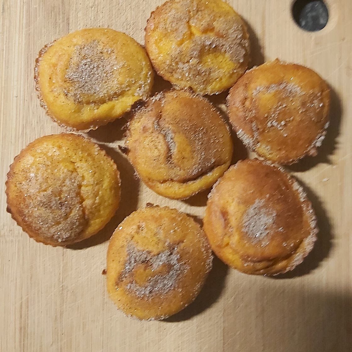 Pampoenkoekies in die oond