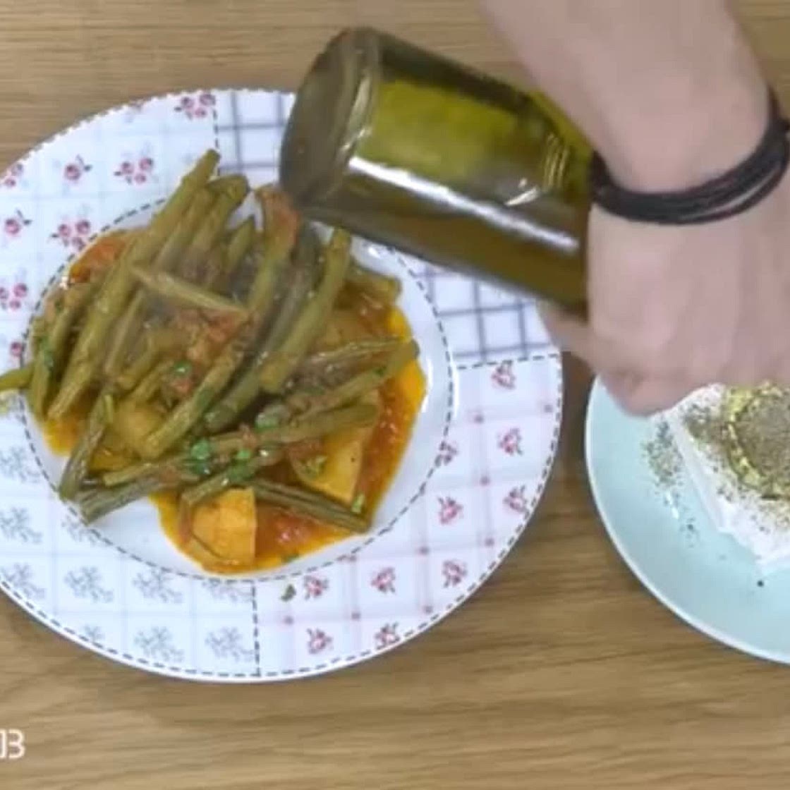 Greek green bean and olive oil stew
