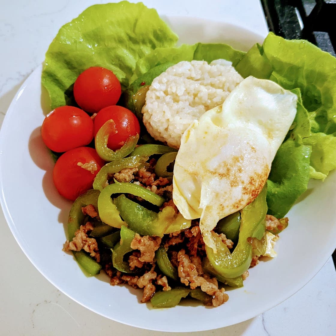 Ayahare diet recipe ガパオライス（豆腐）