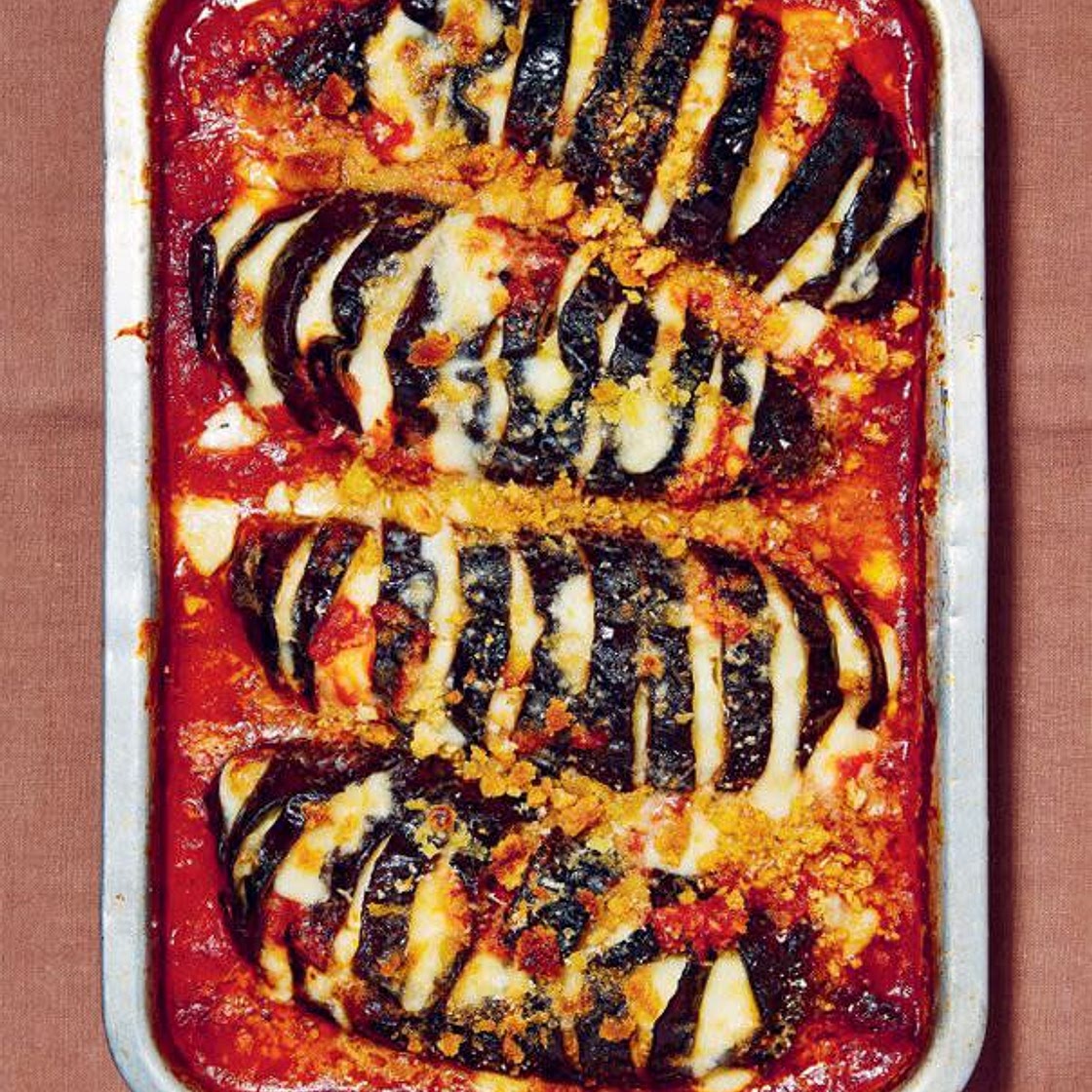 My aubergine parmigiana