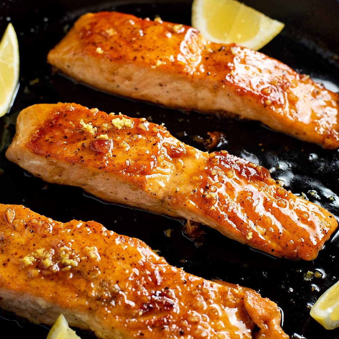 Bourbon Glazed Salmon Recipe