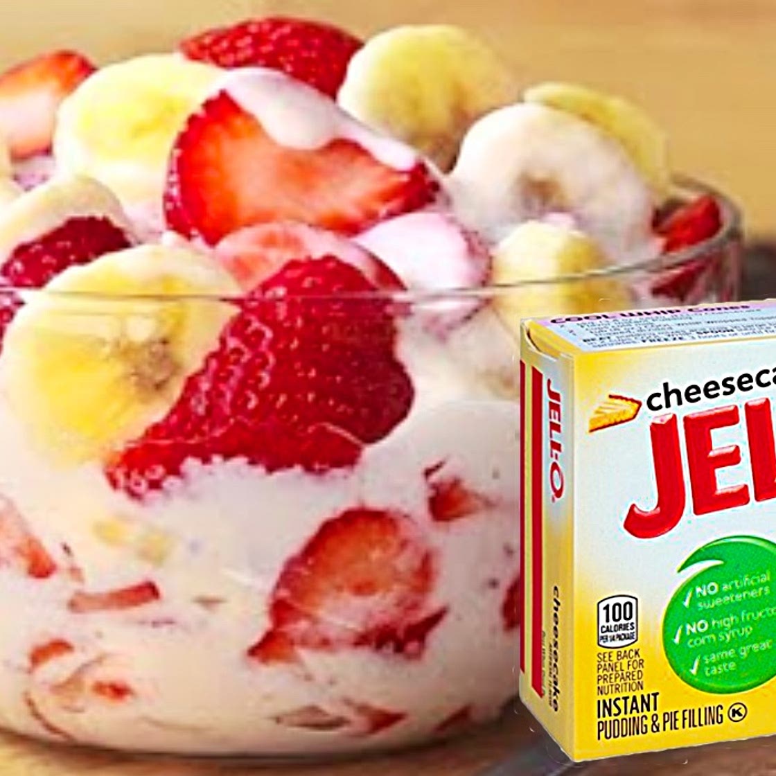 Strawberry Banana Cheesecake Salad Recipe