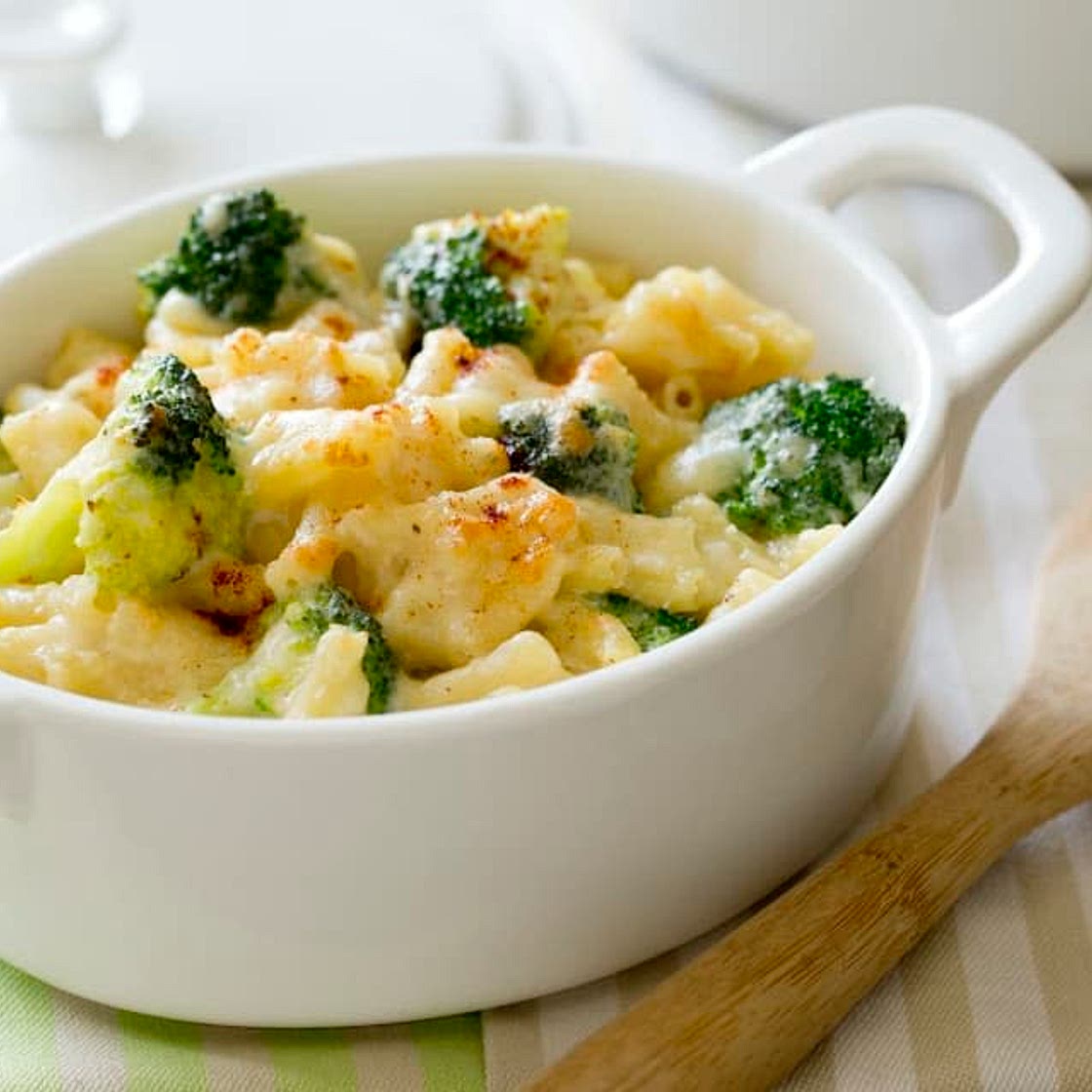 Three Cheese Pasta With Broccoli