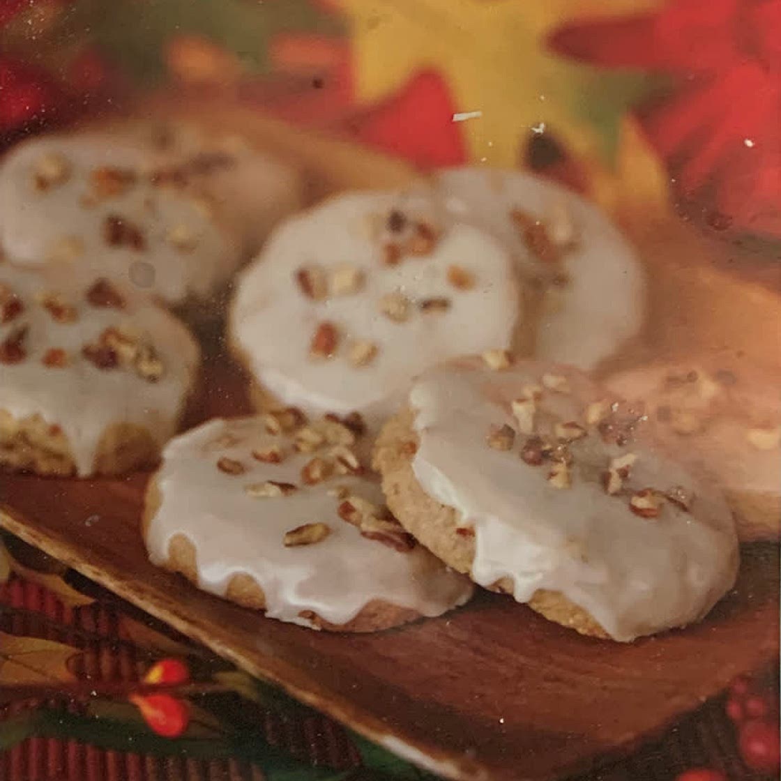 Glazed Maple Pecan Cookies