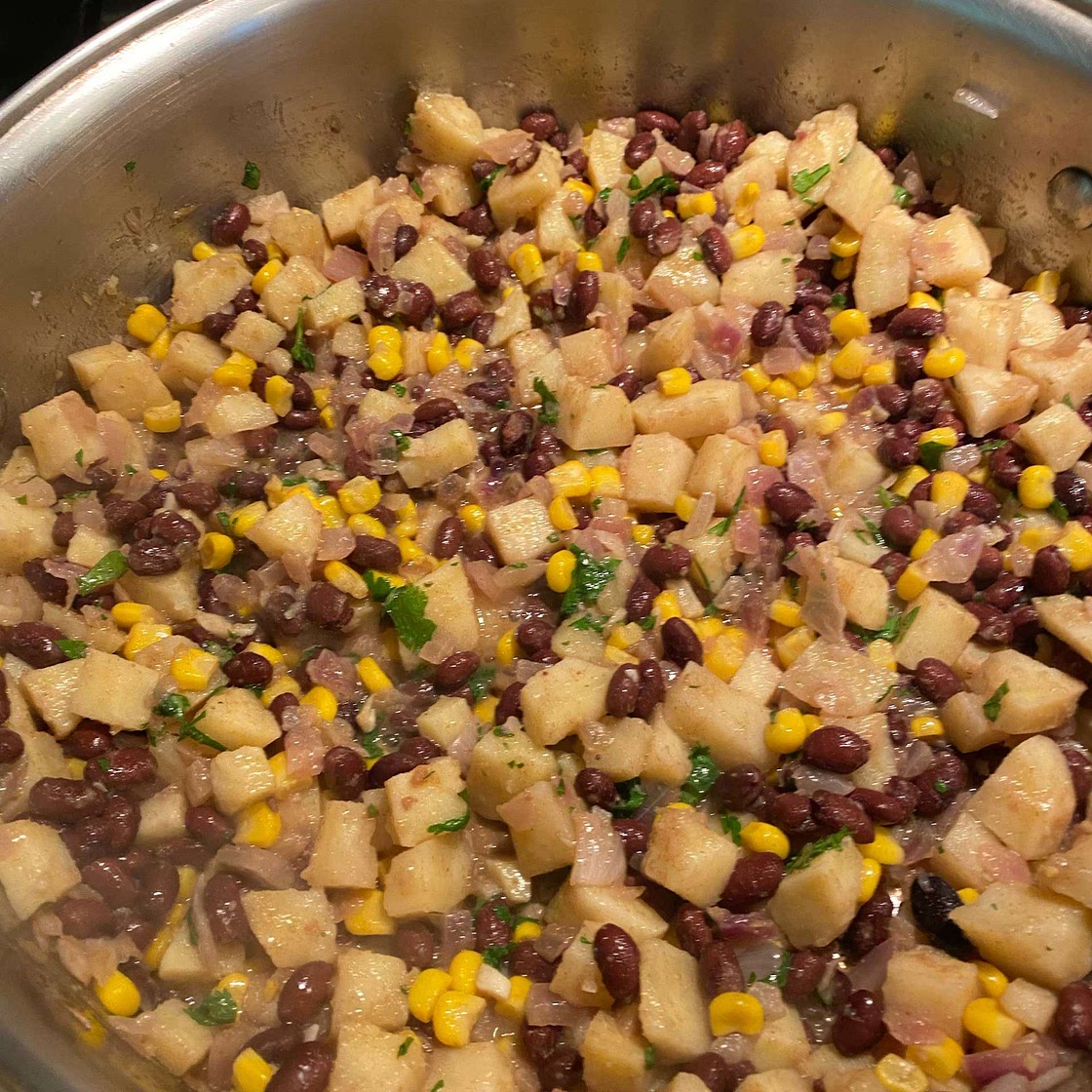 Sweet Potato, Corn & Black Bean Hash