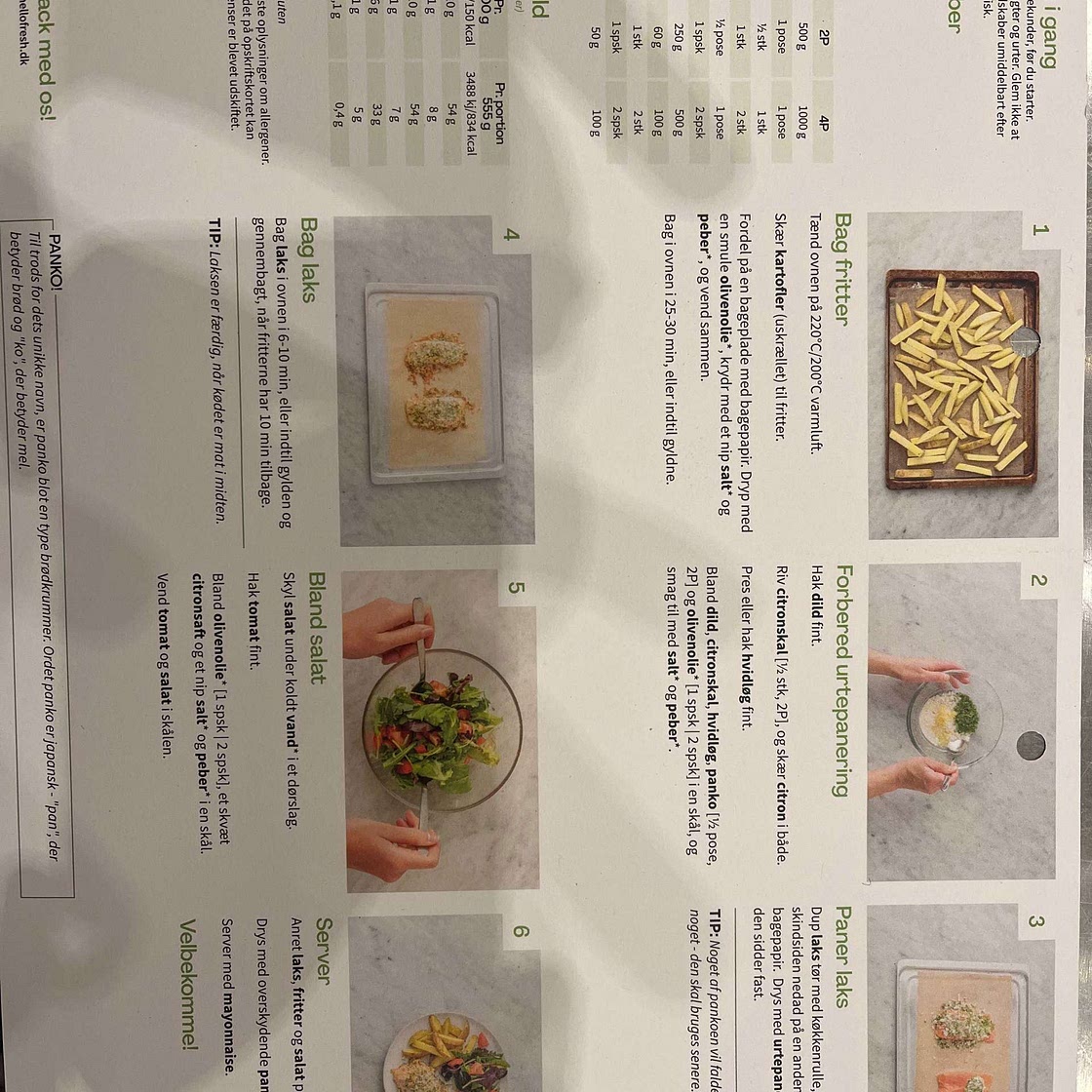 Dild og citronpaneret laks