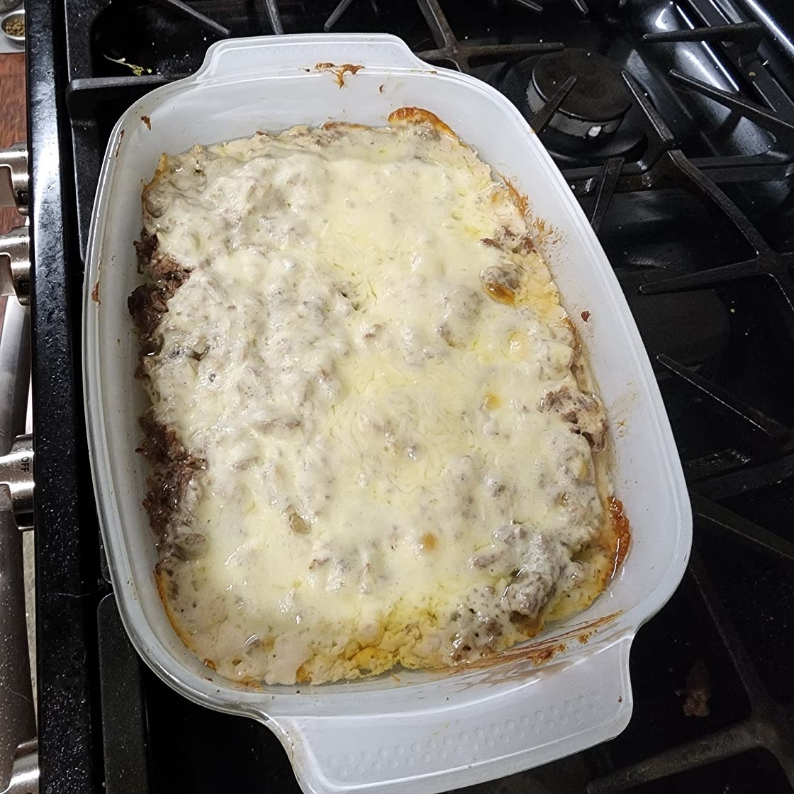 Philly Cheesesteak Casserole