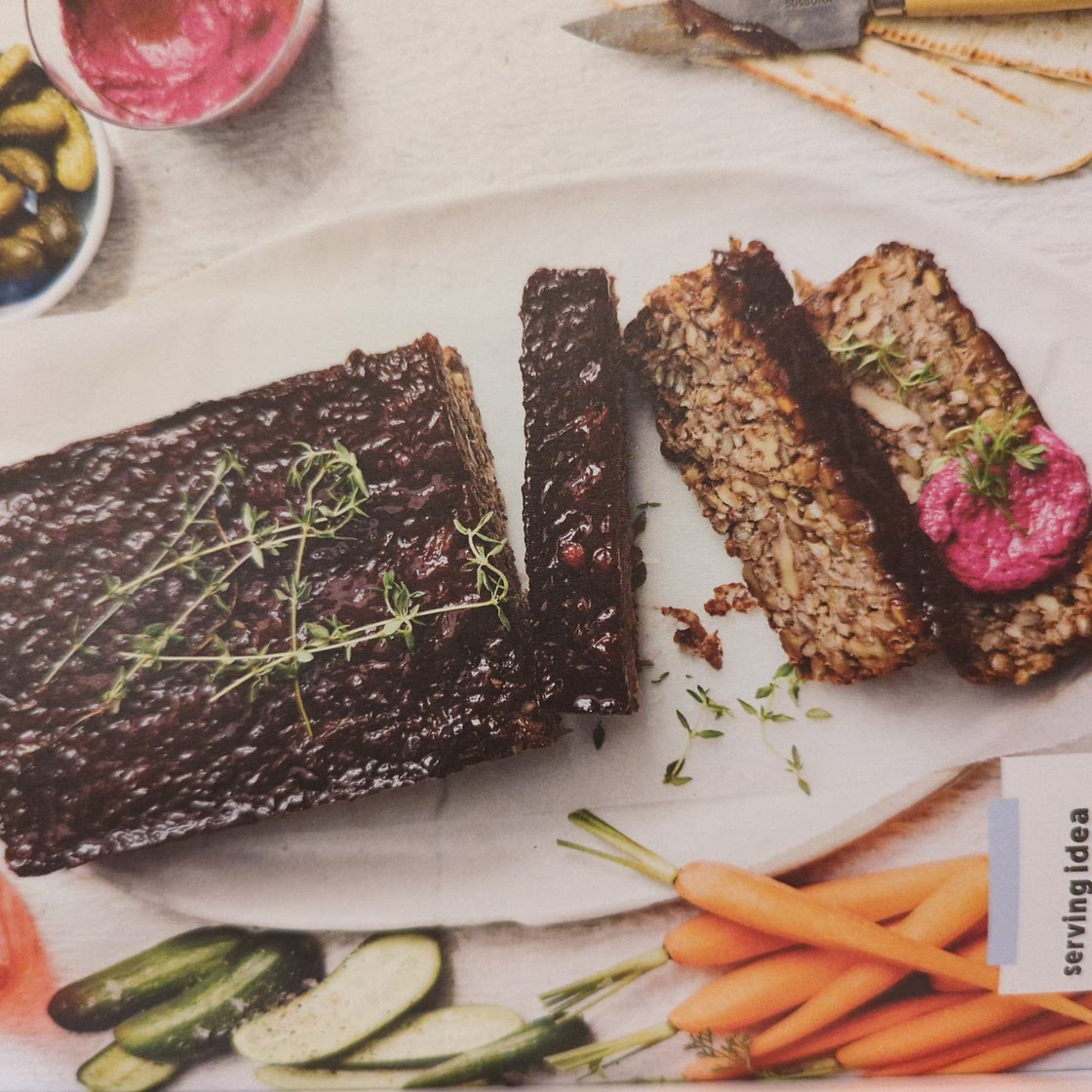 Lentil loaf with Maple Glaze